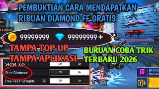 TERBARU! TRIK MENDAPATKAN DIAMOND FF GRATIS TAMPA APLIKASI 2026,CARA DAPAT DIAMOND FF GRATIS
