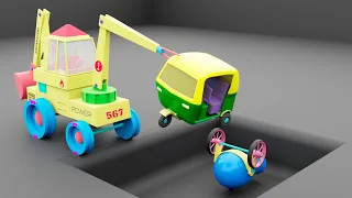 Transporting toys | jcb, tractor,truck,cars for kids