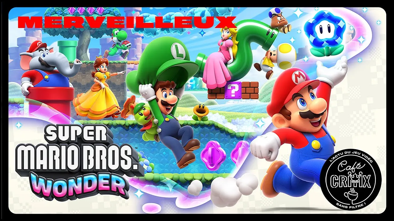 Vido-Test de Super Mario Bros. Wonder par Caf Critix