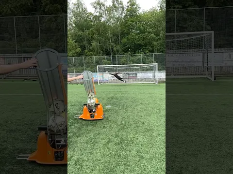 Insane goalkeeper training 🧤🤯 @balllauncherofficial #shorts