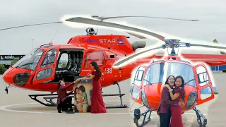 Surprise Deb ជិះ Helicopter!!!  ❤️❤️‍🔥🚁 [Bunleng Vlog]