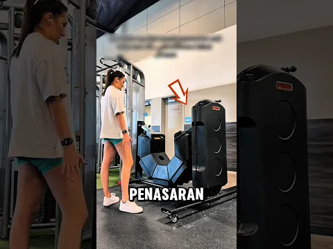 Gadis ini salah pakai alat gym, endingnya bikin kaget⁉️😯#viralshorts
