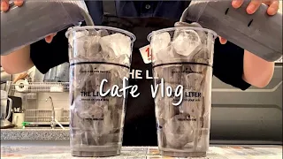(Sub)✨🌘토요일은 모다~? 나징데이다🌒✨/ cafe vlog / 카페 브이로그 / 더리터 / asmr / nobgm