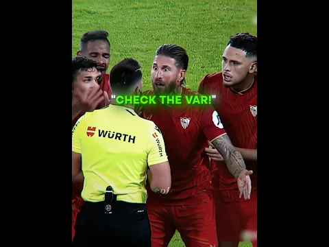Sergio Ramos Funny Red Card 😅