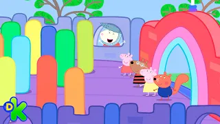 Peppa animada: comemore um aniversário com um castelo inflável | Peppa Pig | Discovery Kids Brasil