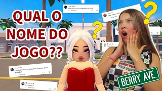 QUAL O NOME DO JOGO?? Respondendo perguntas dos Inscritos-Roblox