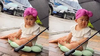 Dad Forgot To Take His Daughter Out#cutebaby #funny #baby#babysitting#fatherlove