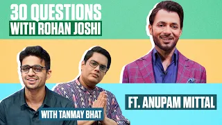 🔴 OUT OF THE TANK! @tanmaybhat and I in conversation with Anupam Mittal