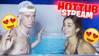 CHEATING ON GIULIA!? IG MODEL HOT TUB Stream! (Riley Murray)