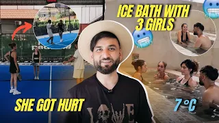 I hit a girl while playing Padel in Bali 😳 + Took Ice Bath with 3 girls 🥶 Life in Bali - Episode 2