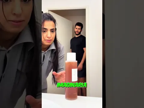 O marido não percebeu o plano dela😁