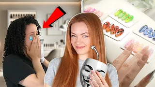 JE PIÈGE UNE ABONNÉE 😱 et fais mes ONGLES chez elle INCOGNITO !