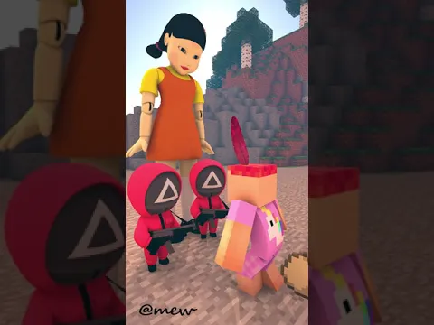 squid game: but is chicken dance #minecraftanimation #shorts