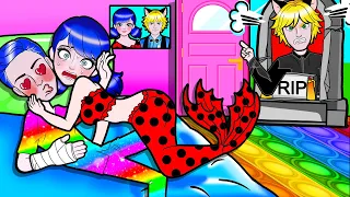 Paper Dolls Dress Up - Poor Catnoir Father vs Bad Ladybug Mother Dress - Barbie Story & Crafts