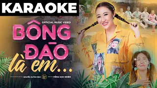 Karaoke Beat Chuẩn | Bông Đào Là Em - Nguyễn Huỳnh Như | Cô Gái Bông Đào OST