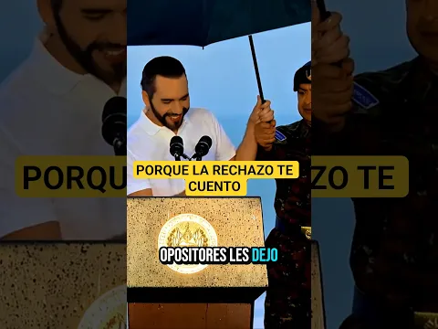 MOMENTO EXACTO DONDE BUKELE RECHAZA UMA SOMBRILLA😂 #nayibbukele #bukele #viral #elsalvador