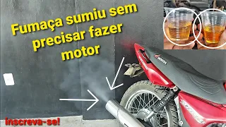 Moto fumaçando muito veja o que fizeram com essa moto