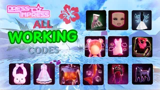 ALL WORKING CODES IN DRESS TO IMPRESS    *AUGUST 2024*