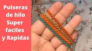 Pulsera de hilos faciles y rapidas en macrame paso a paso 2021 #1