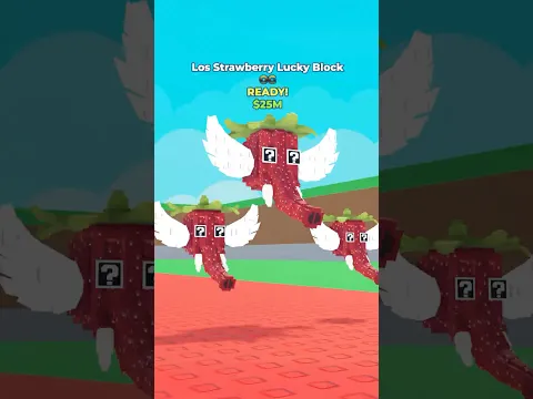 New OG Los Strawberry Lucky Block 😁 #roblox #stealabrainrot #italianbrainrot