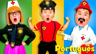Canção do quebra cabeça de corpo | Canções Divertidas para Crianças | Babanana Português