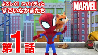 よろしく！スパイディとすごいなかまたち｜第1話｜ネコ きゅうしゅつさくせん