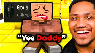 Minecraft But It's VERY SUS.. (Grox)