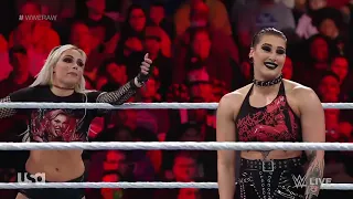 Rhea Ripley & Liv Morgan VS Queen Zelina & Carmella