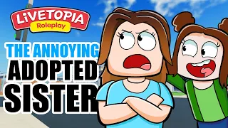 THE ANNOYING ADOPTED SISTER! (A ROBLOX MOVIE) roblox brookhaven 🏡rp