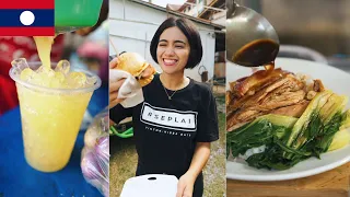 Laos Street Food Challenge #6 | MUKBANG | EATING