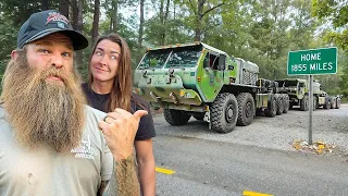 Towing a 10x10 1,855 Miles With the HEMTT I Just Bought! What Could Go Wrong?!