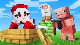 LOS MOBS TOMAN VENGANZA DE MI EN MINECRAFT... 