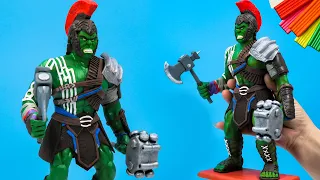 Making Ragnarok Hulk Superhero with Polymer Clay 🧟 Polymer Clay Tutorial 🧟 Sky Clay