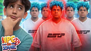 FINJO SER UN NPC PARA NO MORIR | NPC O MUERE ROBLOX