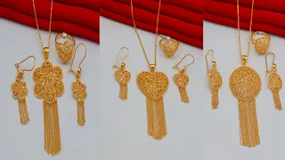 اطقم🤩 ذهب عيار 21k موديلات مميزه وجميلة من مجوهرات درة 💎