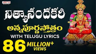 నిత్యానందకరీ - అన్నపూర్ణస్తోత్రం | Sri Annapoorna Astakam | Nitya Santhoshini | #telugugodsongs
