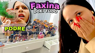 PRIMEIRA FAXINA NA PENTEADEIRA DOEI TUDOOOOO
