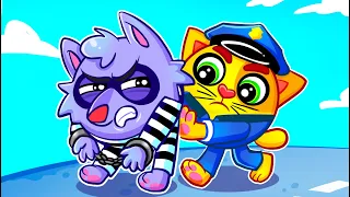 Police Officer Song 😎 | + More Kids Songs and Nursery Rhymes | Baby Zoo Story 🐵🐨😻
