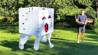 I Made a Working Ghast that Shoots Fireballs
