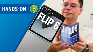 GALAXY Z FOLD 6 e Z FLIP 6: Samsung MELHORA DOBRÁVEIS com recursos de IA e mais | Hands-On