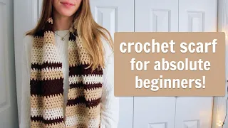 How to Crochet a Scarf for Absolute Beginners