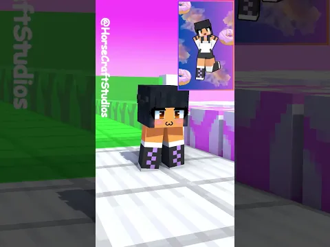Help Build a Queen Run Challenge With Aphmau ( POKÉDANCE - Pokémon ポケモン ) #aphmau #minecraftshorts