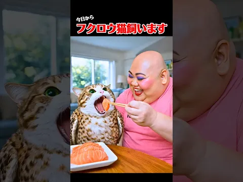 フクロウ猫飼います #猫 #meowl #shorts