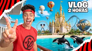 FUI EM TODOS OS PARQUES DOS ESTADOS UNIDOS - VLOG DE 2 HORAS
