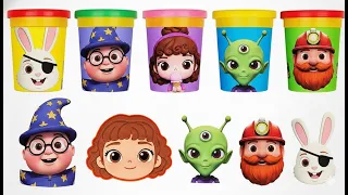 🎨 Create Colorful Family & Friends with Clay! Learn Colors & Have Fun! 🌈