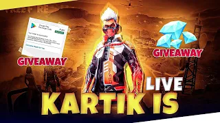 free fire live team code giveaway and new short gun m1887 giveaway today || kartik is live