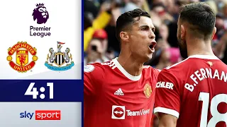 CR7 ist zurück und wie! | Manchester United - Newcastle 4:1 | Highlights - Premier League 2021/22