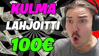DONATAAN YLI 100€ STRIIMAAJILLE! (hullu reaktio)