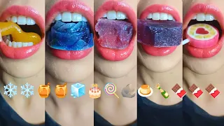 ASMR Eating 🍬 Kohakutou, Honey & More! Satisfying Crunchy Sounds | 이모지 Mukbang