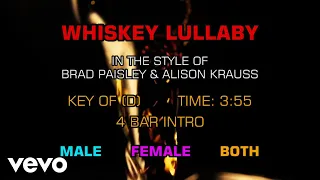 Brad Paisley & Alison Kraus - Whiskey Lullaby (Karaoke)